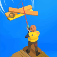 海上木筏钓鱼Hook Raft_logo